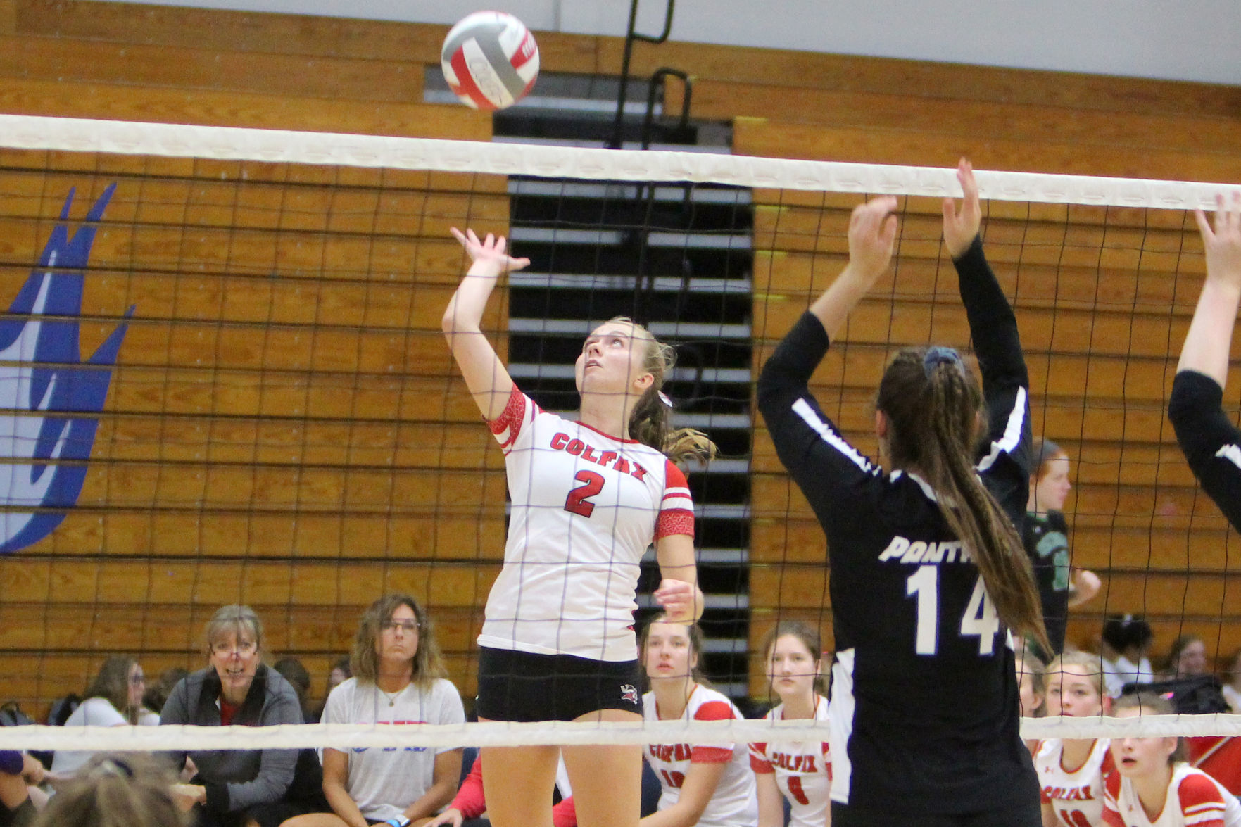 Prep volleyball sprawl at UW-Stout 8-31-19